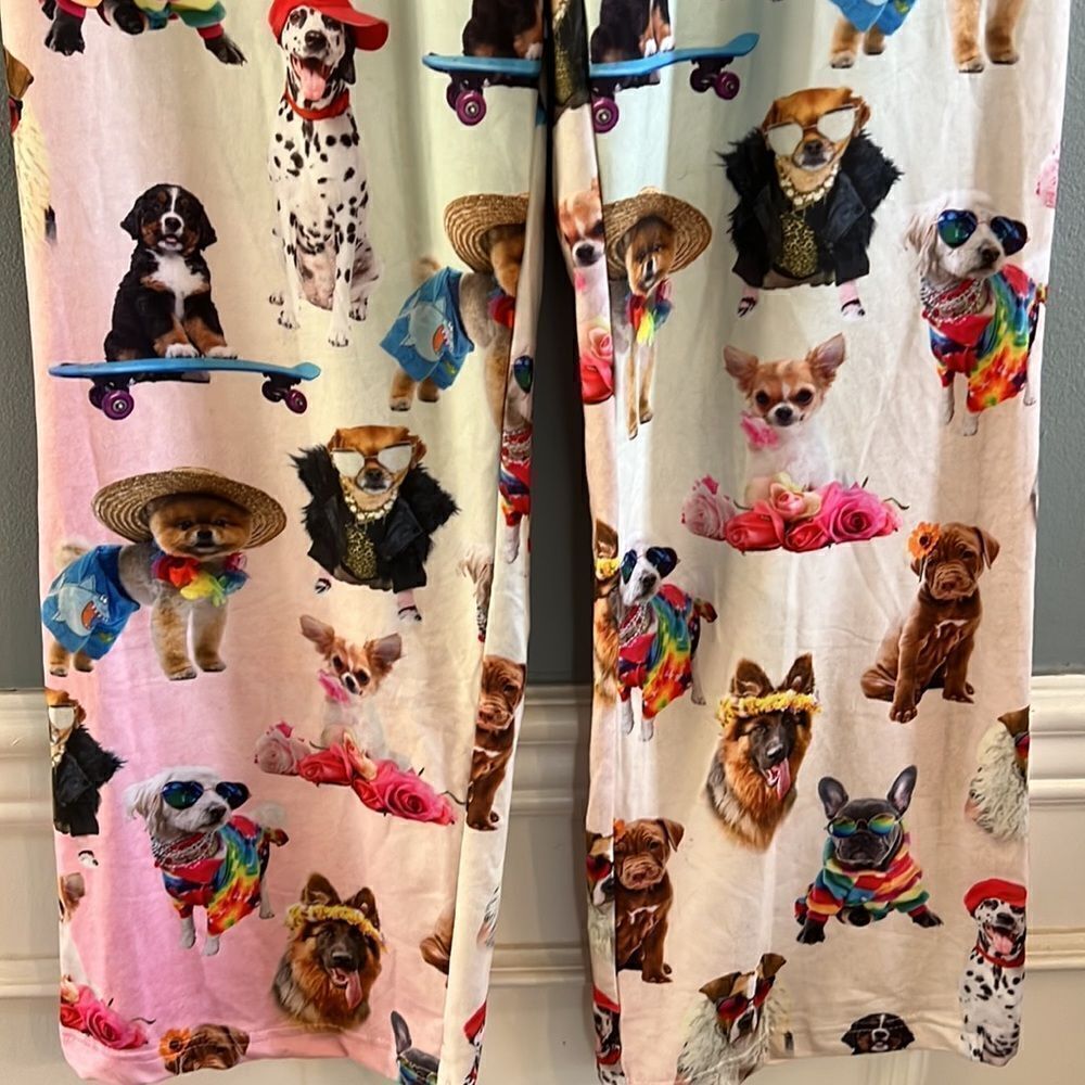Women’s S “Brief Insanity” Soft Cozy Velvety New Sleep pants PJ’s Dog Lovers - Picture 5 of 15